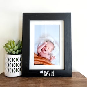 Personalized Name Picture Frame Gift, Kid&#39;s Personalized Name Picture Frame, Gift to Mom, Mother&#39;s Day Gift