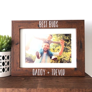 Best Buds Picture Frame, Personalized Names, Best Friends, Gift to Dad, Father's Day Gift, Birthday Gift, Best Friend Gift