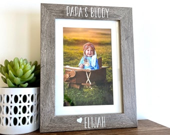 Papa's Buddy Picture Frame, Papa Gift, Father's day Gift for Papa, Gift to Papa, From Grand child