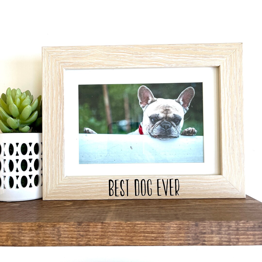 best-dog-ever-picture-frame-dog-picture-frame-dog-picture-etsy