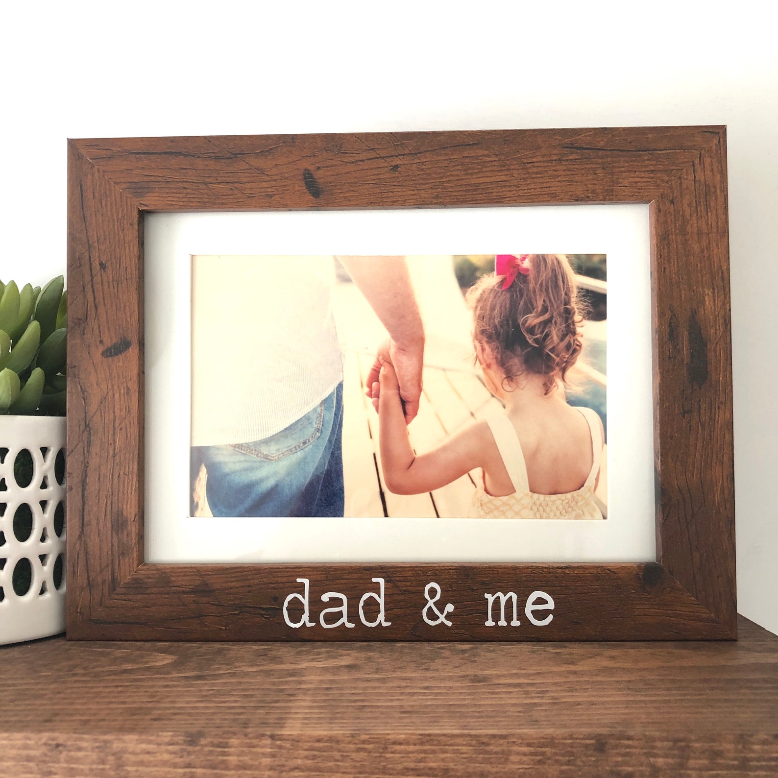 Dad and Me Picture Frame Gift Dad Gift Picture Frame Gift Etsy