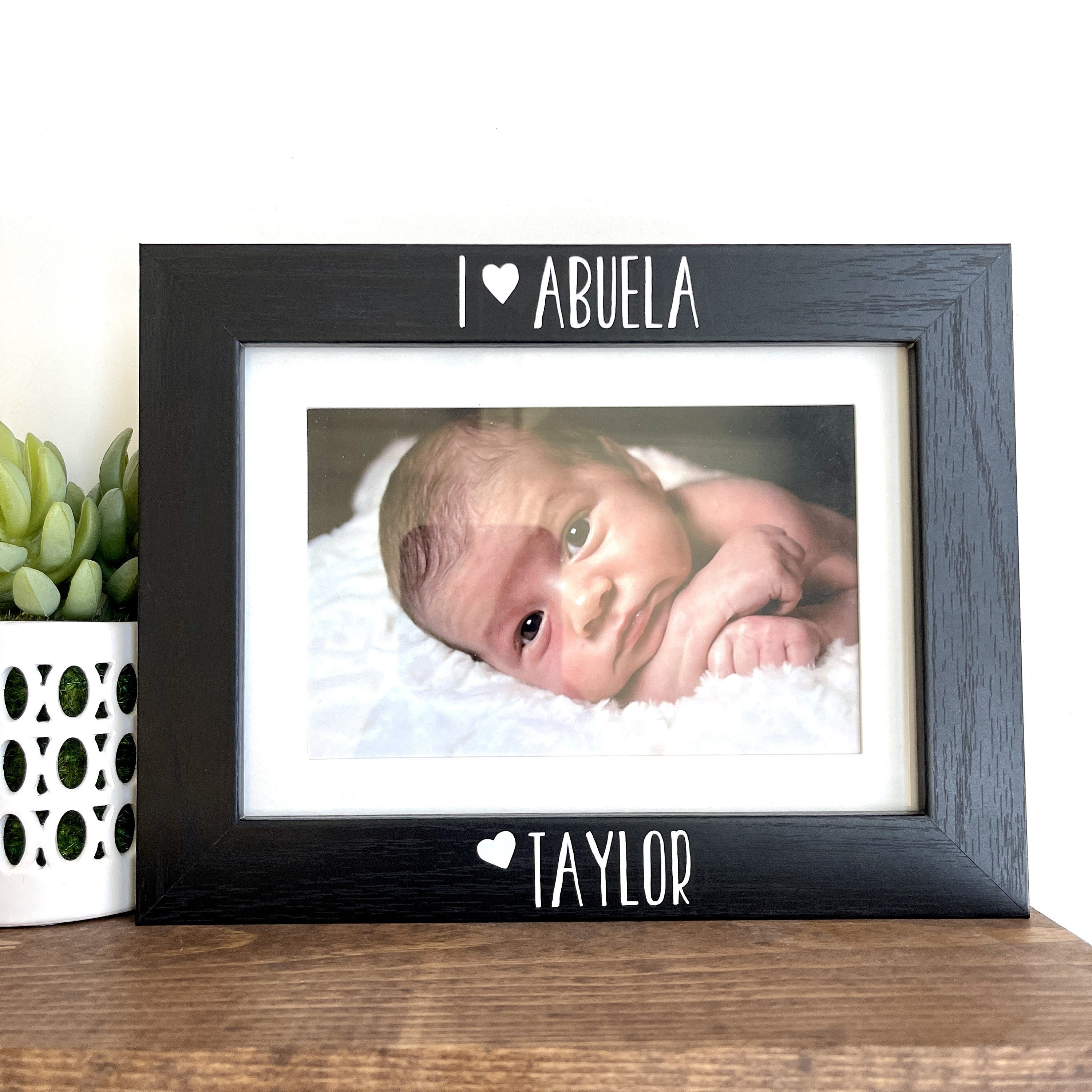 I Love Abuela Picture Frame Abuela Photo Gift Abuela Gift Etsy