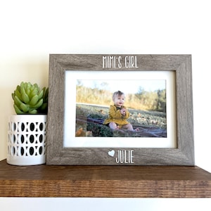 Mimi&#39;s Girl Picture Frame, Personalized Picture Frame for Mimi, Gift for Mimi, Mimi Gift Ideas, Mother&#39;s Day Gift