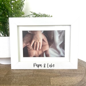 Papa and me Personalized Picture Frame Gift, Papa Gift, Christmas Gift for Papa, Father&#39;s Day Gift