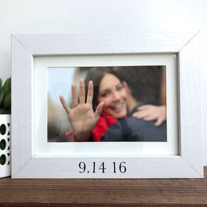 Engaged Picture Frame // Wedding Date // She said Yes