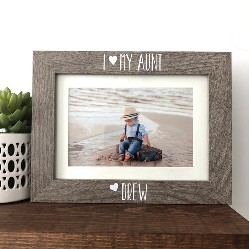 I Love My Aunt Personalized Picture Frame New Aunt New Uncle Etsy