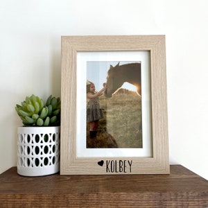 Personalized Kid Name Picture Frame Gift, Personalized Kid&#39;s Name Picture Frame, Nursery Decor, Her Name, Personalized Picture Frame