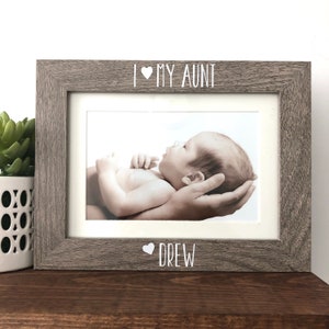 Aunt Picture Frame Gift, Aunt Picture Frame, Gift for Aunt, Personalized Name Gift to Aunt, Christmas Gift for Aunt
