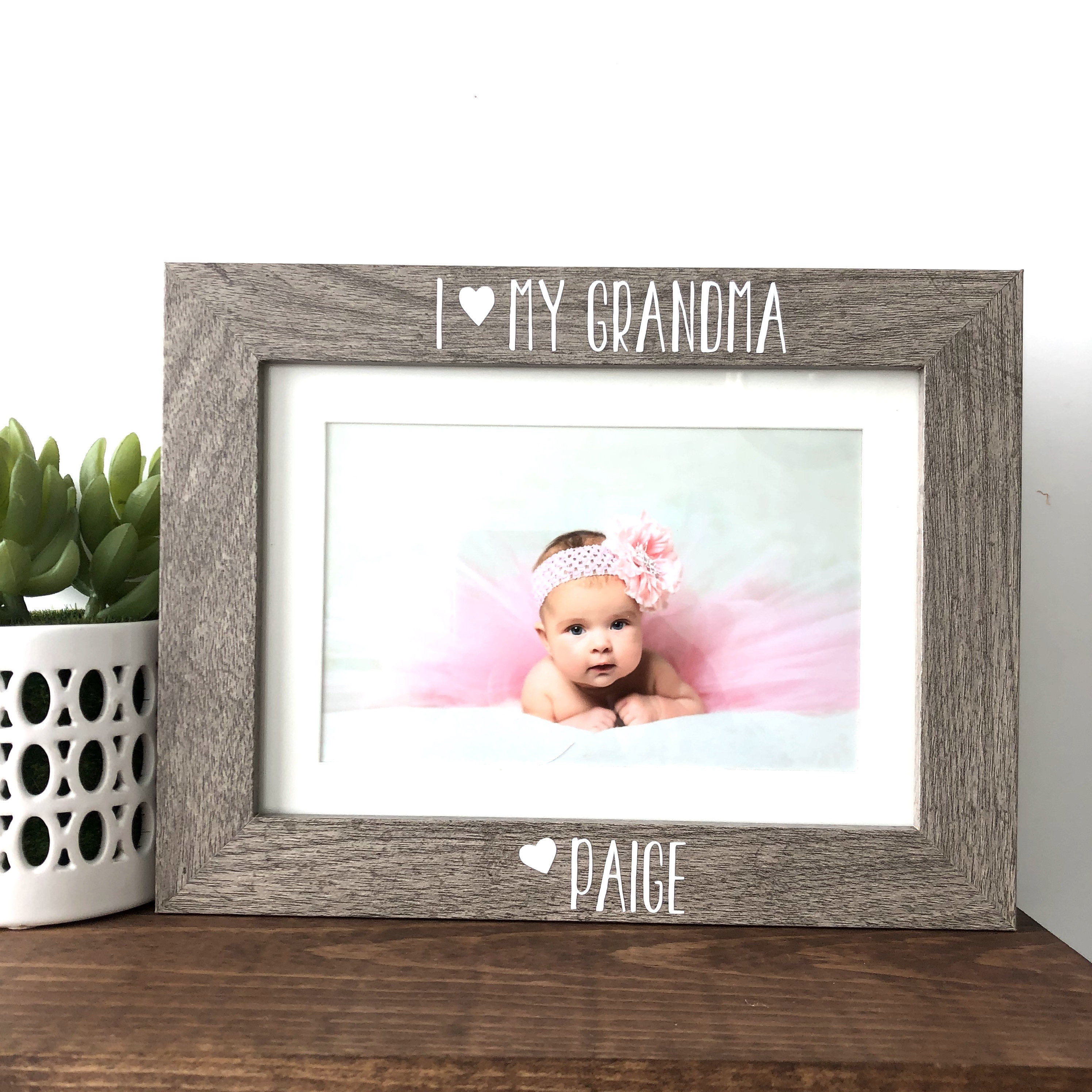 I Love My Grandma Picture Frame // Grandma Gift // Grandmother Etsy