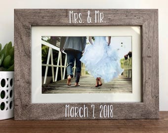 Wedding date frame | Etsy