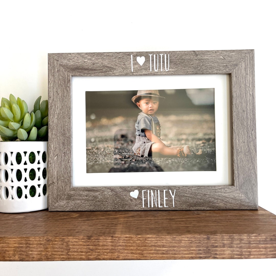 I Love Tutu Picture Frame, Tutu Photo Gift, Tutu Gift, Mother's Day