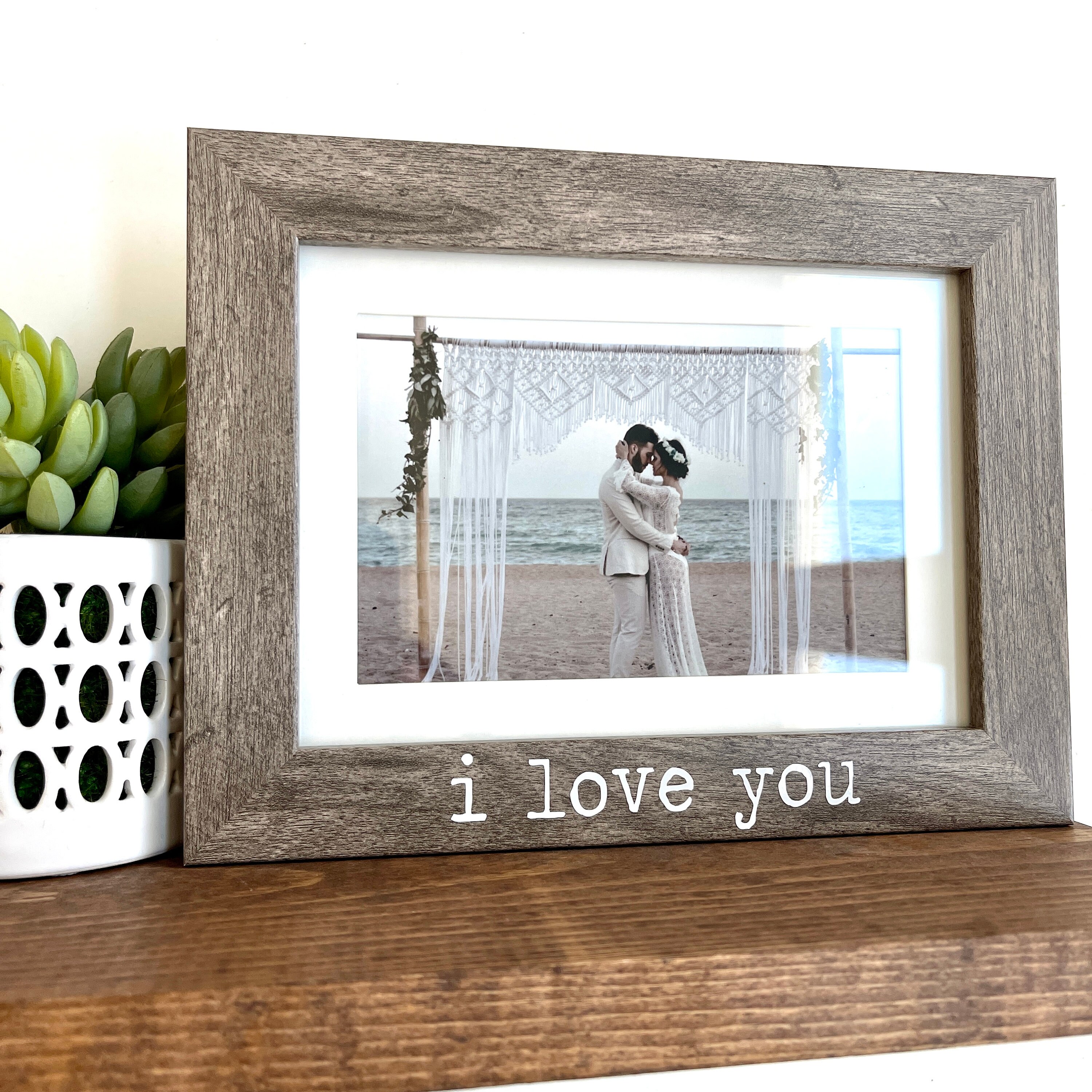 I Love You Picture Frame Couple Picture Frame Gift for Her Etsy
