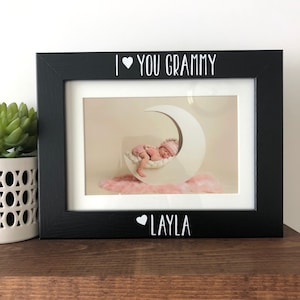 I love you Grammy Picture Frame // Personalized Picture Frame Gift to Grammy / Grandma Gift / Mother&#39;s Day Gift // Gift for Grandma