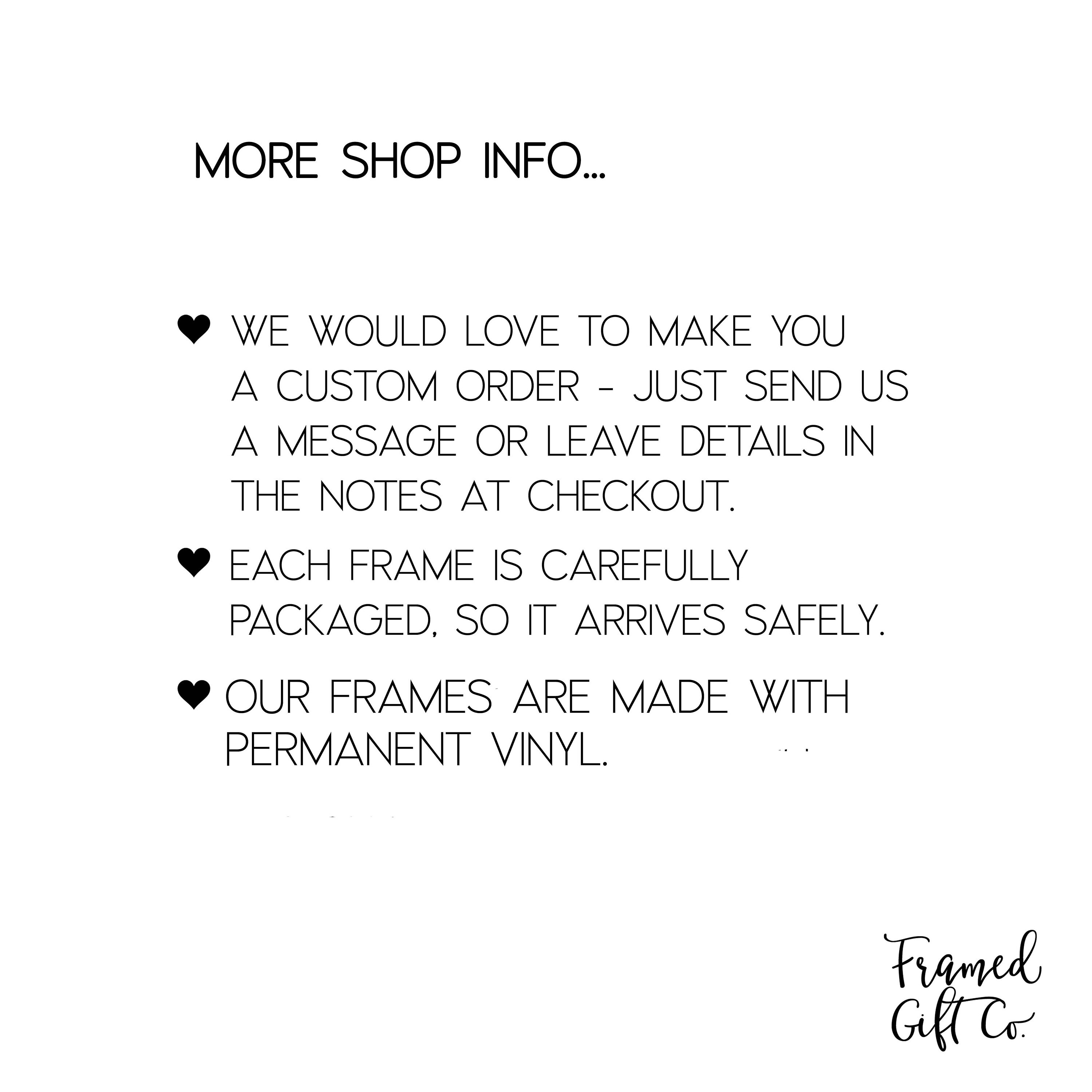 I Love My Nana Picture Frame Gift Personalized Gift for Nana Etsy