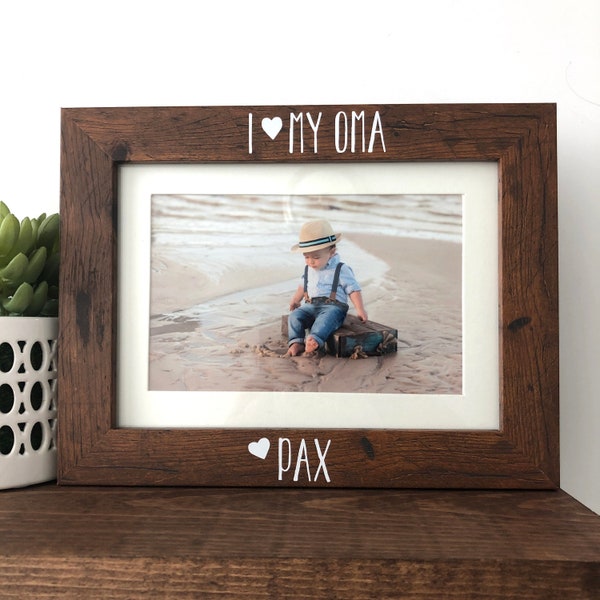 Personalized Oma Picture FramE: I love my Oma