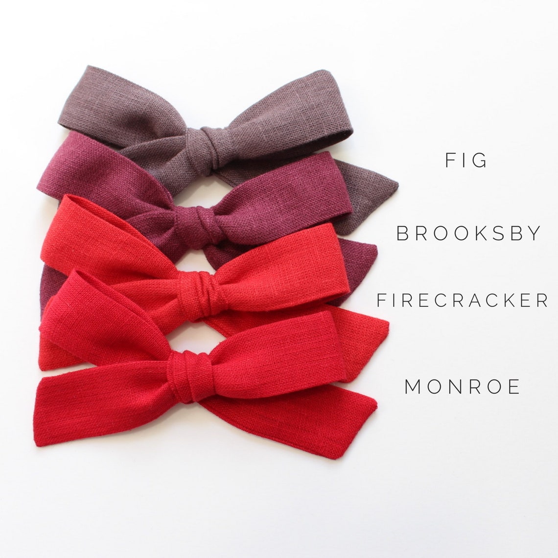 Oversized Linen Hair Bows. Linen Hair Bows. Toddler Hair Etsy