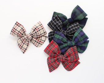 Plaid Pinwheel Bow. Holiday Plaid Bows. Large Pinwheel Bows. Large Toddler Hair Bows. Large Baby Bows. Christmas Bows. Plaid Hair Bows. To