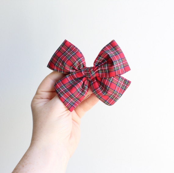 Plaid Pinwheel Bow. Holiday Plaid Bows. Large Pinwheel Bows. Large Toddler Hair Bows. Large Baby Bows. Christmas Bows. Plaid Hair Bows. To