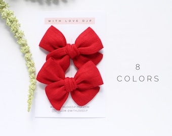 Pinwheel Bows. Pigtail Bows. Bow Sets. Pinwheel Pigtail Bows. Baby Bows. Toddler Hair Bows. Hair Bow Sets. Linen Pinwheel Bows. Handmade Bow