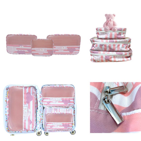 Sustainable Pink Packing Cubes for Moms 