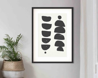 Framed Abstract Art Etsy