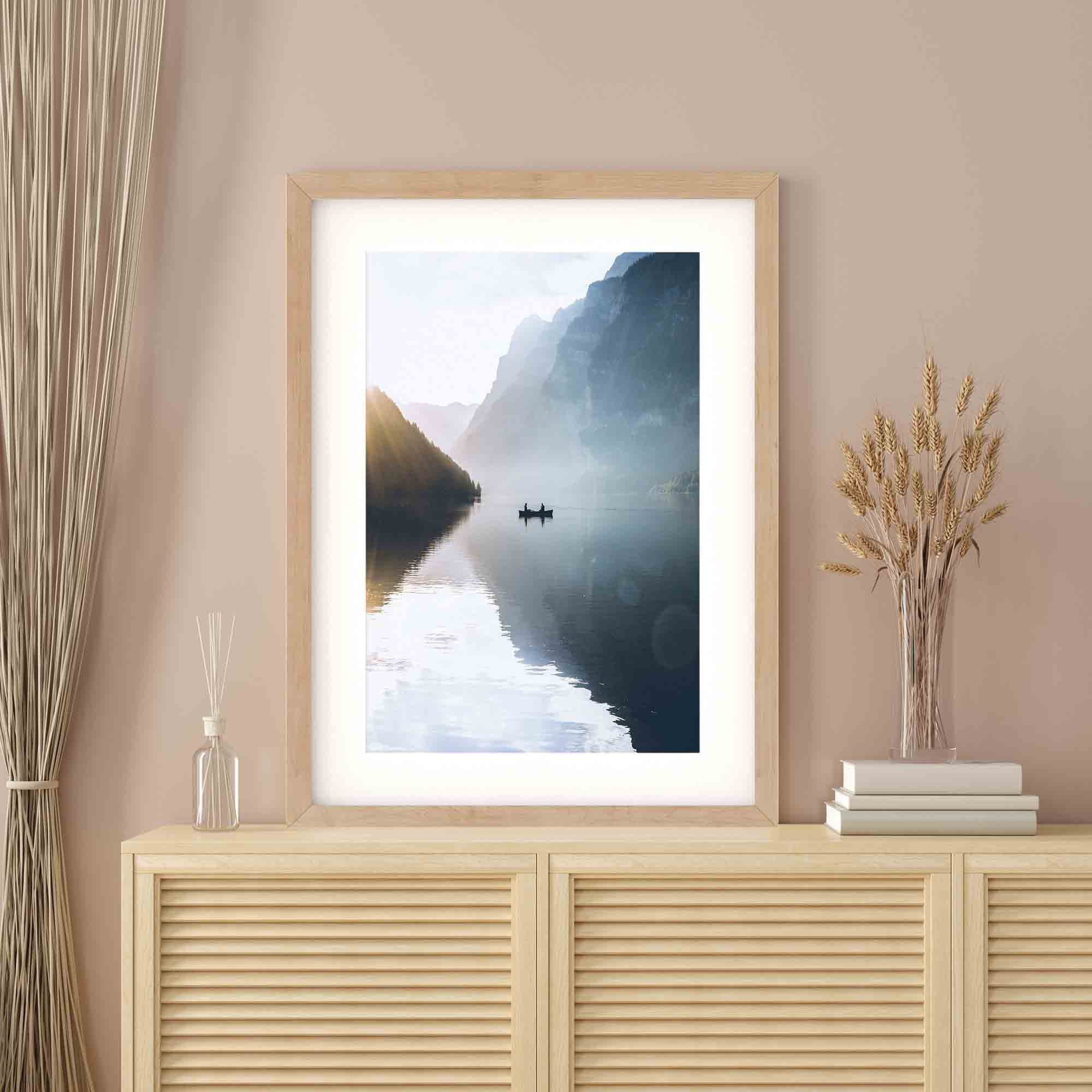 Schöne Landschaft Poster moderne Kunst Poster große gerahmte | Etsy