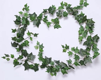 Variegated Green Silk Artificial Ivy Garland 1.8m Trailing Wedding Garden Plant