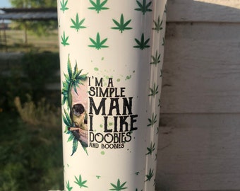 20oz Leaf  Man Tumbler. Mens Cup. Sublimation Tumbler