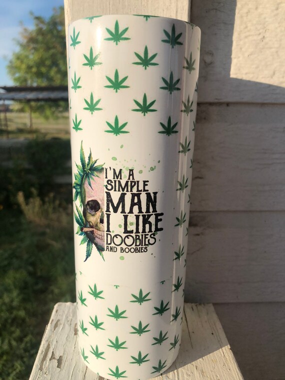 Weed Man Tumbler. Custom Cannabis Cup. Marijuana Tumbler Etsy