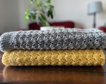 Crochet Baby Blanket, Handmade Blanket, Soft Crochet Blanket
