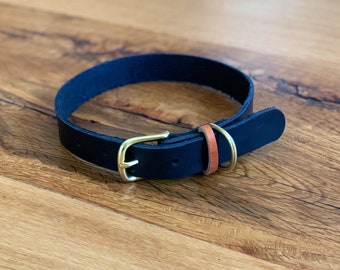 Leather Dog Collar, Male and Female Collar, Small, Medium, & Large Size Dog Collars, Custom Pet Collar