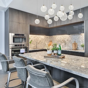 Two-story-foyer blown-glass-lighting-NAPA Amazing-long-art-pendant-lighting-modern-dining-lights-staircase-chandelier-grey-lighting-led. image 5