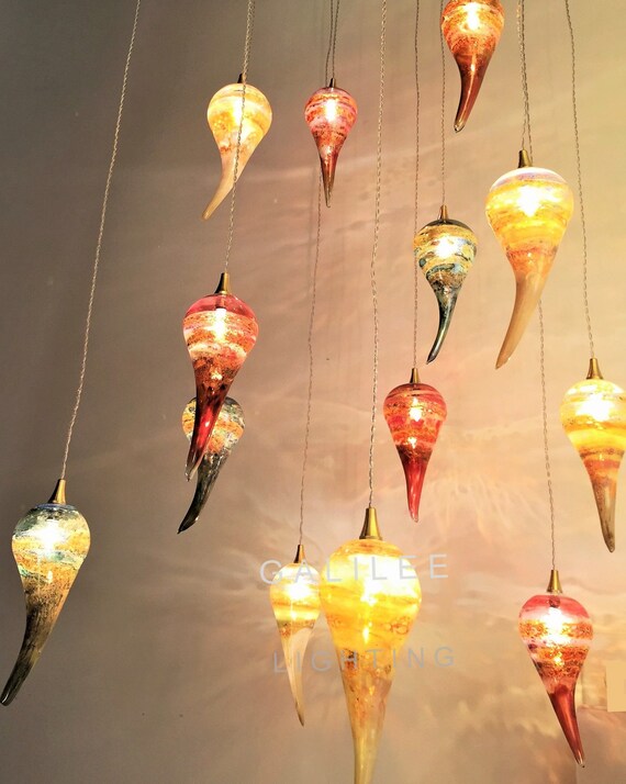 Italian Style Chandelier Harmony Staircase Lighting Hand Etsy