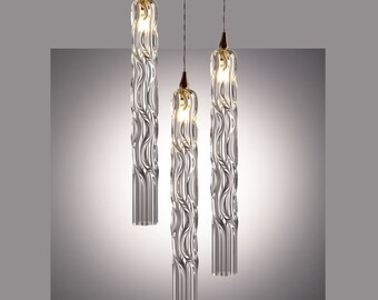 Modern-dining-table-chandelier-amazing-two-story-staircase-lighting-HIMALAYA-Blown-glass-clear-pendant-lighting-led-custom-foyer-lighting