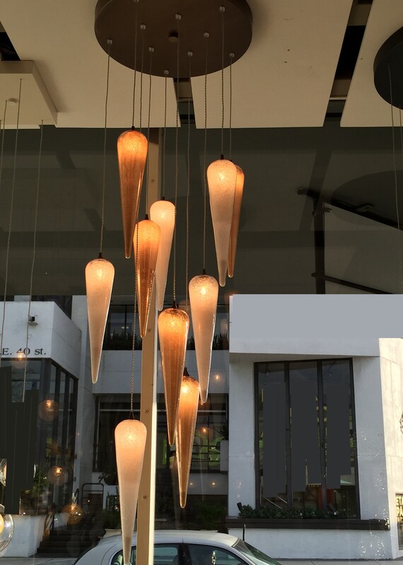 High Staircase Chandelier Moderne Multi Level Foyer Kronleuchter Esszimmer Kronleuchter Led Conus Elegantes Esslicht Moderne Kuchenbeleuchtung