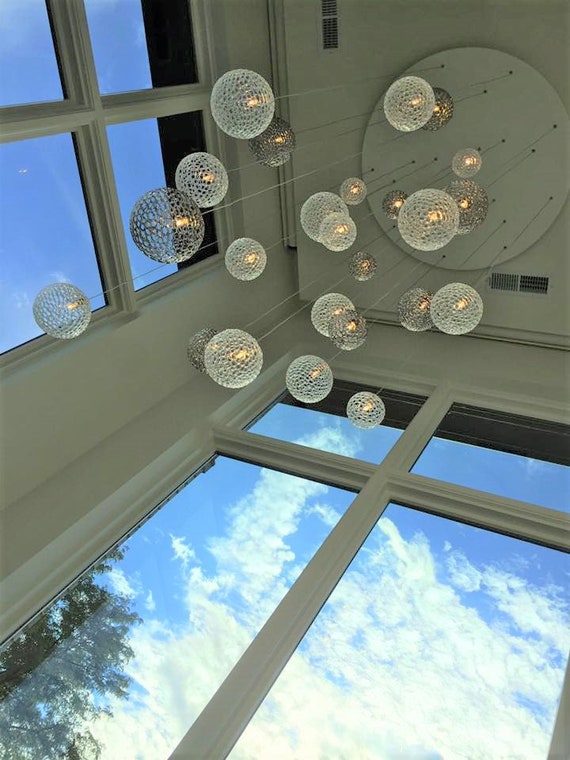 Bubble Blown Glass Pendant Chandelier | Artisan Crafted Home Bubble Blown Glass Pendant Chandelier | Artisan Crafted Home