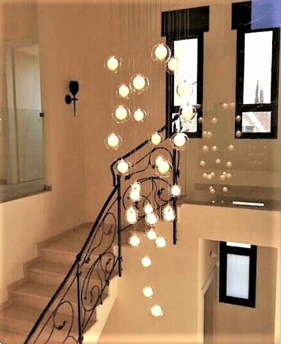 Modern Staircase Chandelier Lighting Two Story Foyer India Modern Staircase Chandelier Lighting, Modern Chandeliers For Two Story Foyers