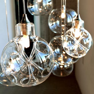 Modern-blown-glass-multi-pendant-foyer-chandelier-CALLA-modern-dining-chandelier-entry-lighting-custom-long-chandelier-high-ceiling-led-ART