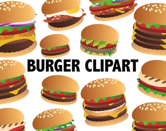 BURGER CLIPART hamburger Cheeseburger Huhn Burger Icons Sandwich Clip Art