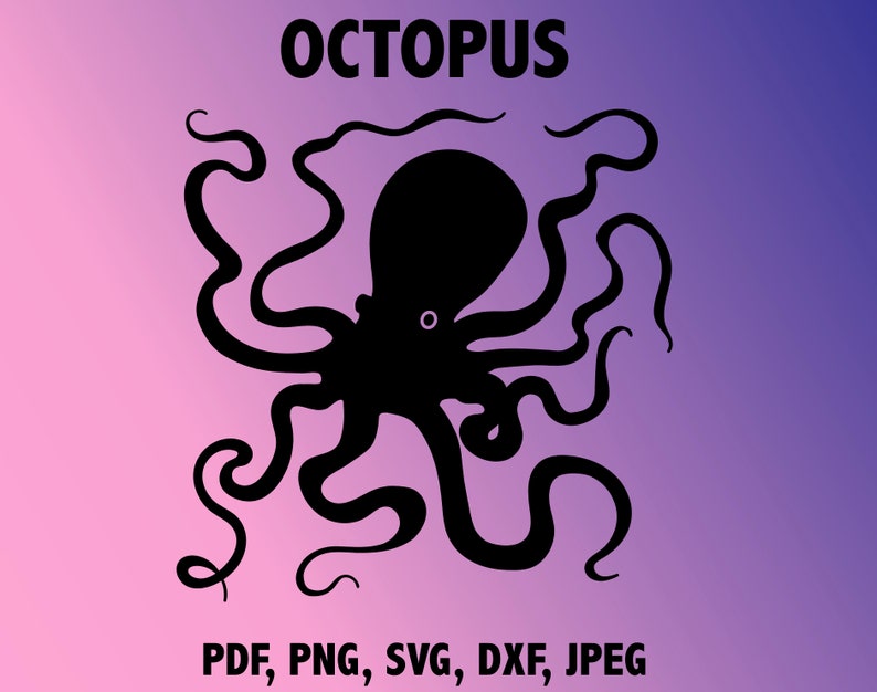 Download OCTOPUS SVG cutting file for Cricut underwater animals ...