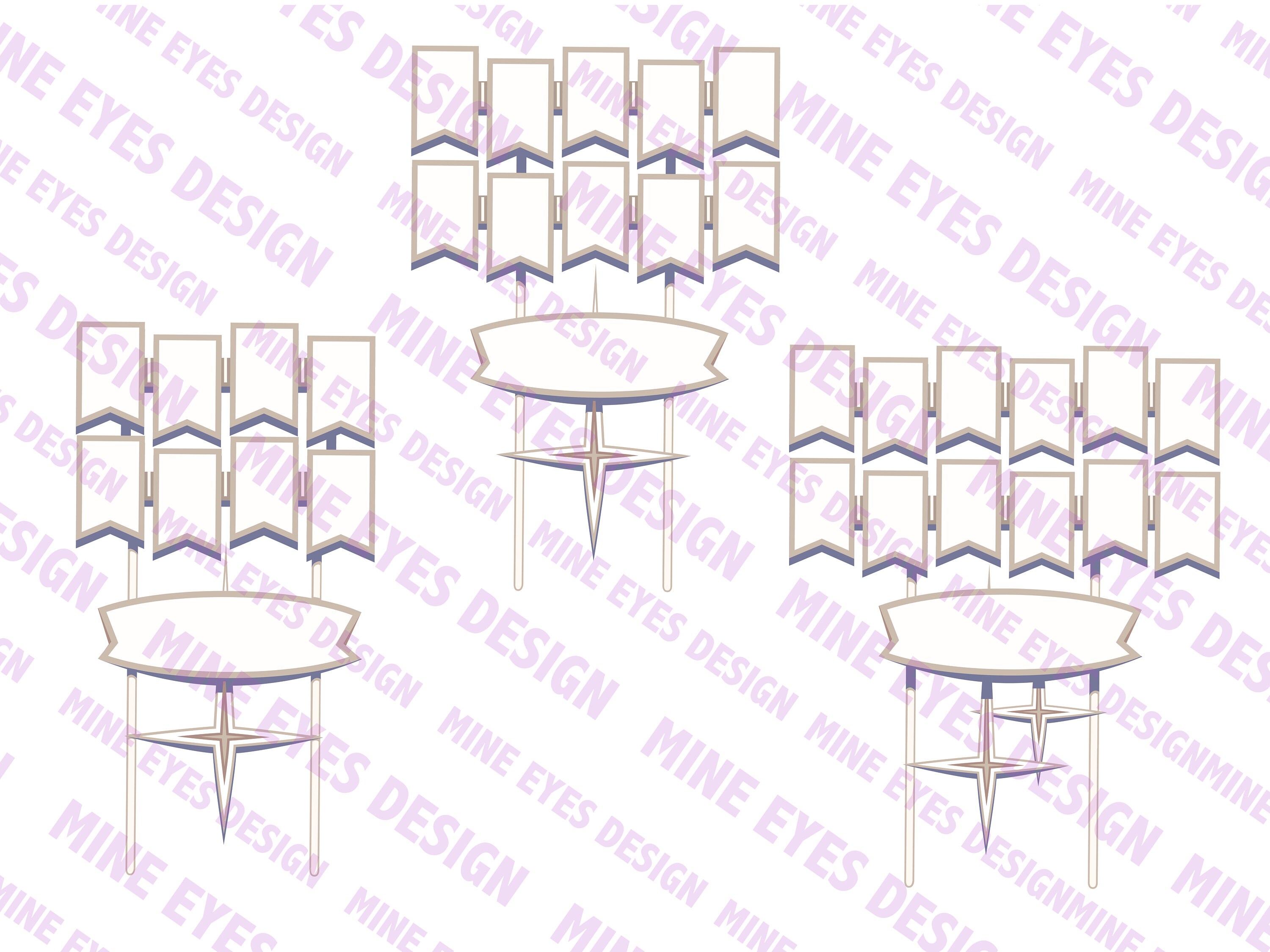 Googie Sign Clipart SVG Mid Century Modern Design Icons 1950s Digital ...