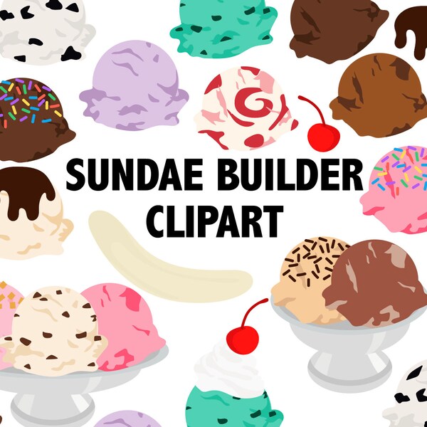 Ice Cream Clipart Etsy