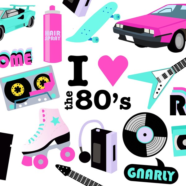 80s Watercolor - Etsy