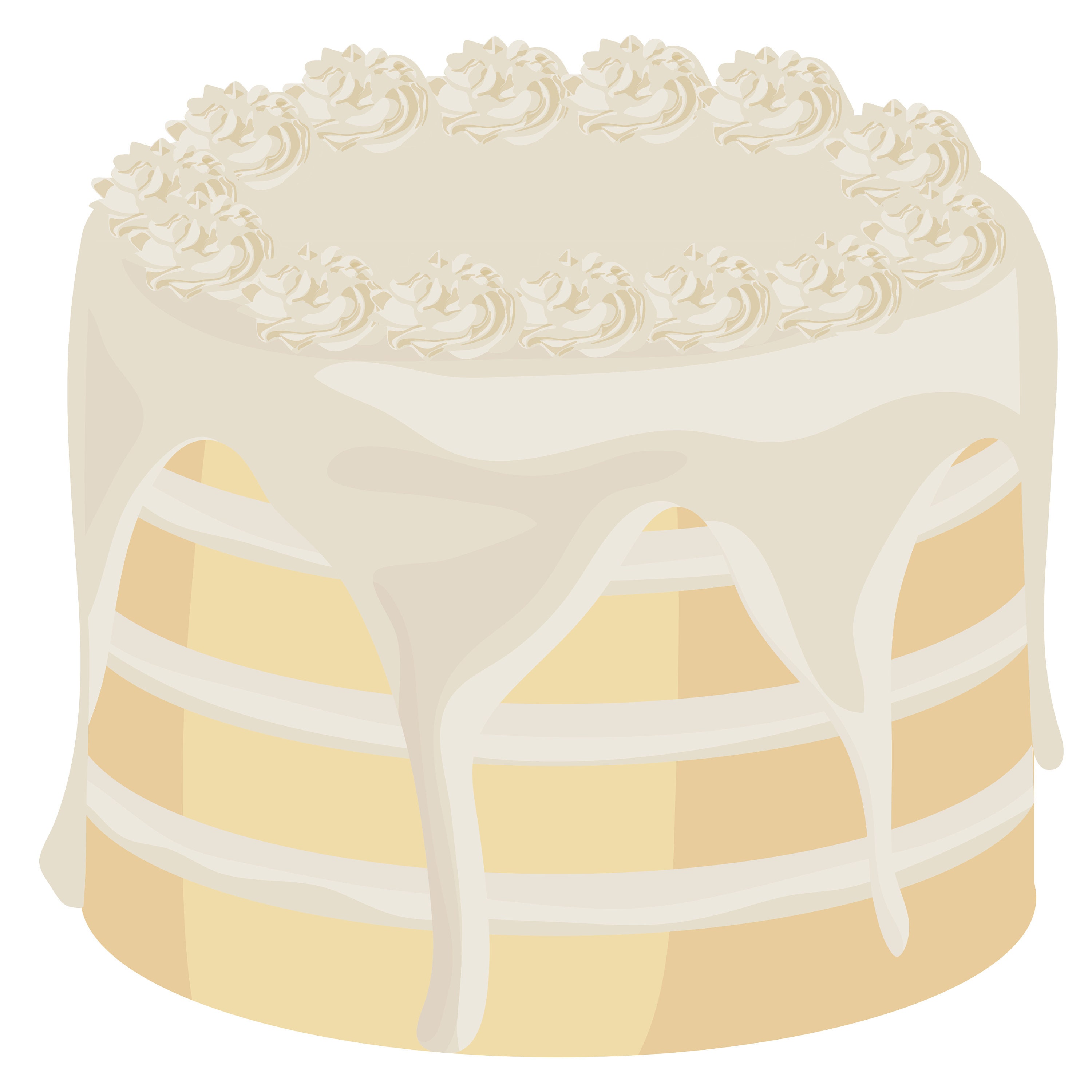 CAKE CLIPART Printable Layered Party Cake Printable Art Etsy