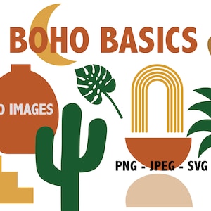 BOHO BASICS CLIPART - boho vector design elementen mini pack