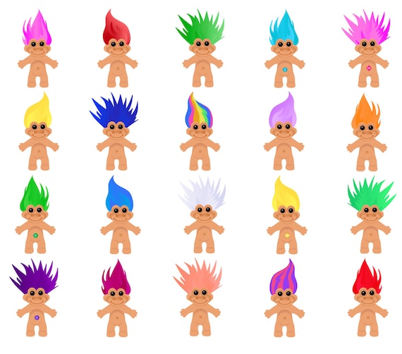 Troll Doll Png Sublimation Design, Hand Drawn Trol Doll Png, Troll Doll Png  Design, Troll Doll Clipart, 90's Troll Png, Digital Download