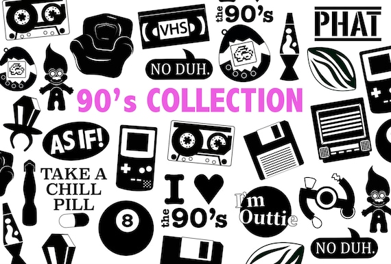Retro Baby 90s Shapes Stickers 006 