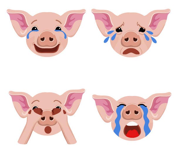 PIG CLIPART Pig Emoji Expressions ANIMAL Clip Art - Etsy PIG CLIPART Pig Emoji Expressions ANIMAL Clip Art - Etsy