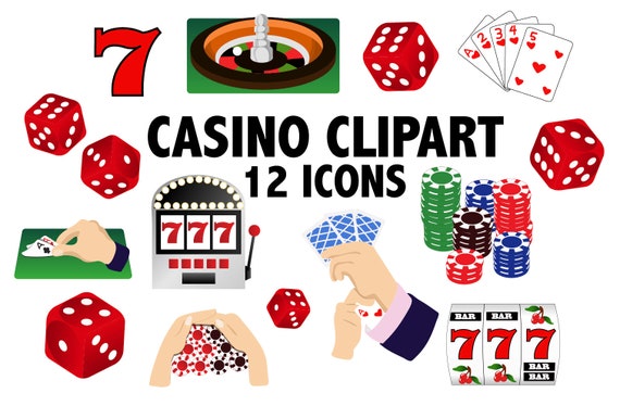 CASINO CLIPART Card Games and Printable Gambling Icons -  UK