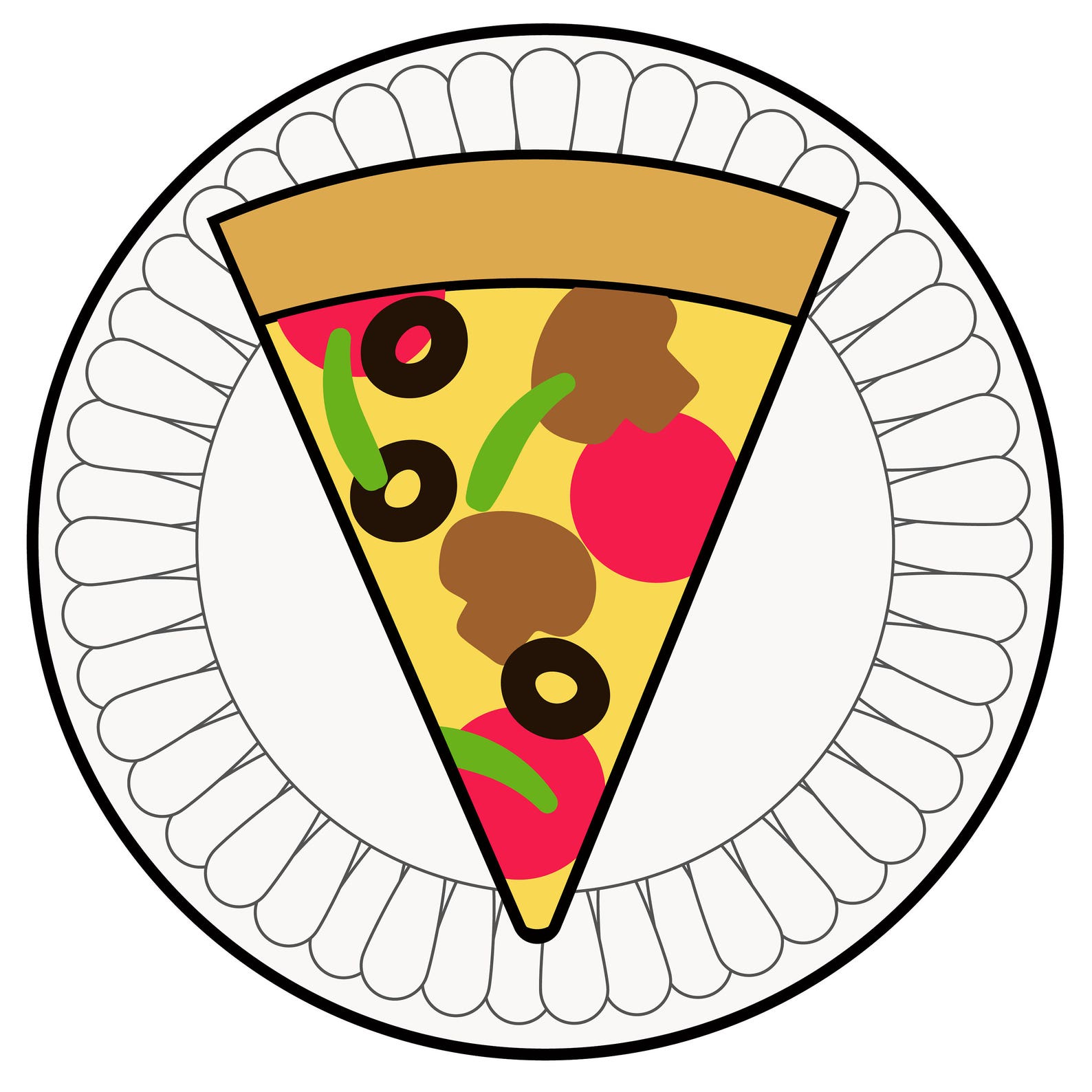 PIZZA PARTY CLIPART Printable Pizza Images pizza Parlor | Etsy